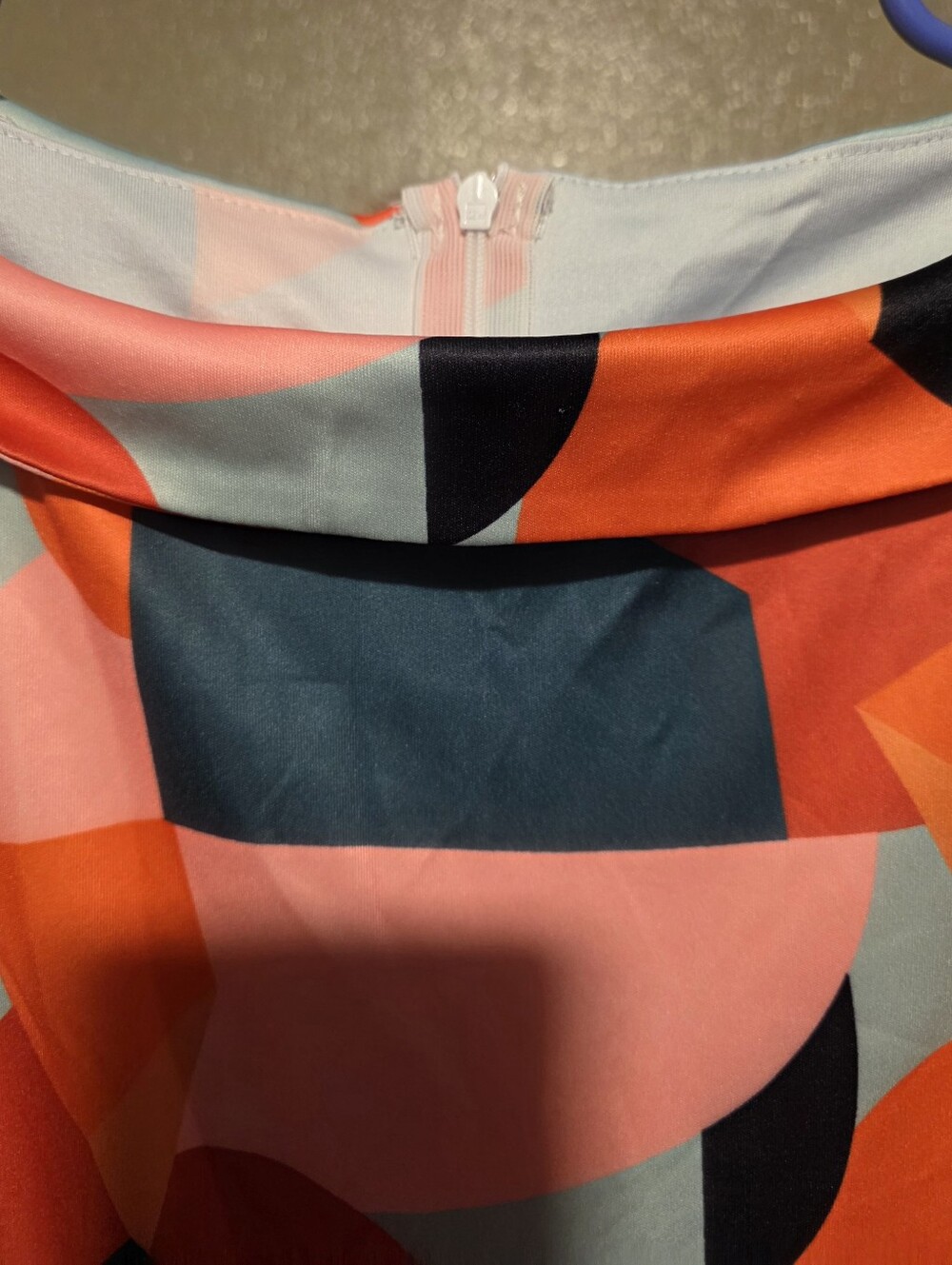 Colorblock Geometric Maxi Dress - Multicolor - Picture 3 of 5